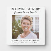 心に永遠に留まるメモリアル写真 フォトプラーク (正面)