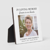 心に永遠に留まるメモリアル写真 フォトプラーク (正面)