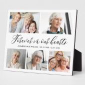 心に永遠に留まる写真コラージュ追悼プレート フォトプラーク (側面)