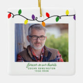 心に永遠に留めるメモリアル写真 セラミックオーナメント (正面)