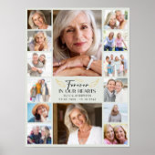 心に永遠に留める マルチ写真コラージュ追悼 ポスター (正面)