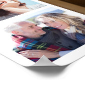 心に永遠に留める マルチ写真コラージュ追悼 ポスター (角)