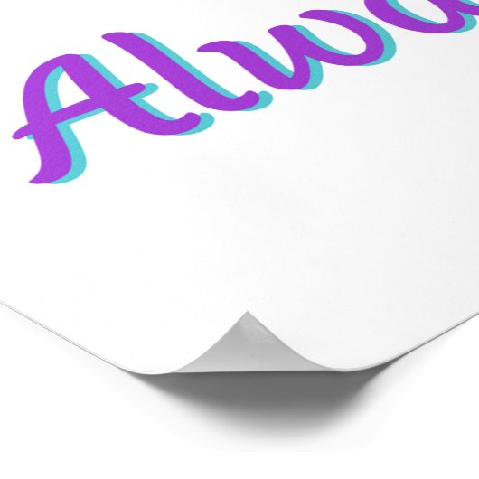 心に永遠に覚えて　自殺予防の意識をプリント ポスター (角)