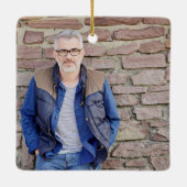 心に永遠に記念の木々 フォト セラミックオーナメント (裏面)