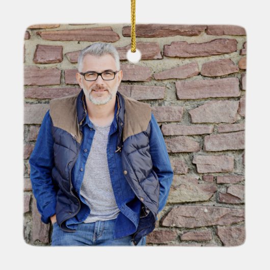 心に永遠に記念の木々 フォト セラミックオーナメント (裏面)