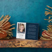 心に永遠に詩と写真の追悼記念 フォトプラーク (側面)