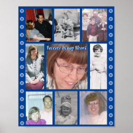 心に永遠に9枚の写真の追悼ポスター ポスター