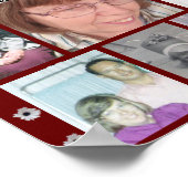 心に永遠に9枚の写真 赤いデイジー ポスター (角)