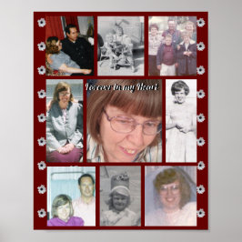 心に永遠に9枚の写真 赤いデイジー ポスター