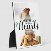 心に永遠に ペットの写真記念碑 フォトプラーク (側面)