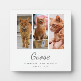 心に永遠に ペットメモリアルギフト 個人仕様 フォトプラーク