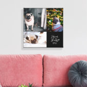 心に永遠に | ペットメモリアル写真コラージュ キャンバスプリント (インサイチュ (リビング))