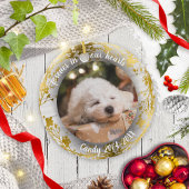 心に永遠に | 写真ペット追悼リース セラミックオーナメント