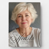 「心に永遠に」写真葬儀記念プレート フォトプラーク (正面)