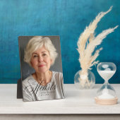 「心に永遠に」写真葬儀記念プレート フォトプラーク (側面)