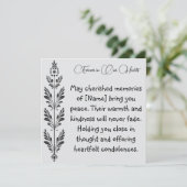 心に永遠に 哀悼のカード カード (スタンド正面)