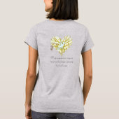 心に緑の木を抱いておいてください Tシャツ (裏面)