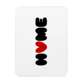 心のある場所がホームである マグネット (縦)