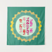 心のこもったご尽力に感謝、先生 タペストリー (正面(横))