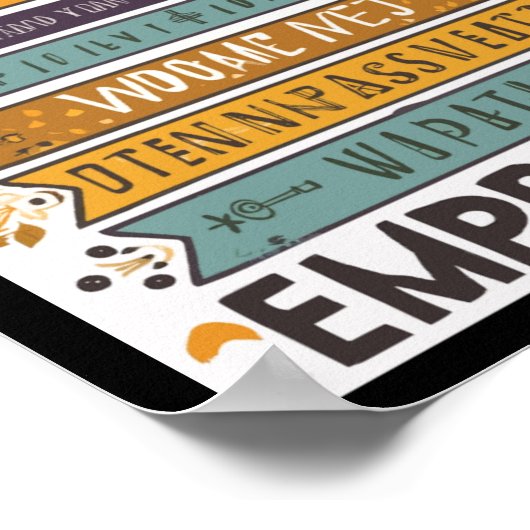 心のこもったつながり感動的共感引用文 ポスター (角)