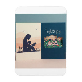 心のこもったつながり母と子 マグネット