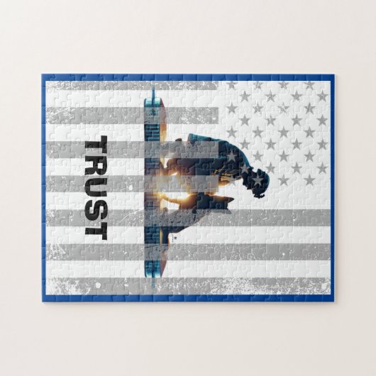 心のこもったつながり:ヒーロー&ドッグ ジグソーパズル (横)