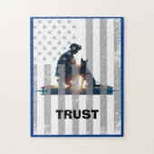 心のこもったつながり:ヒーロー&ドッグ ジグソーパズル (縦)