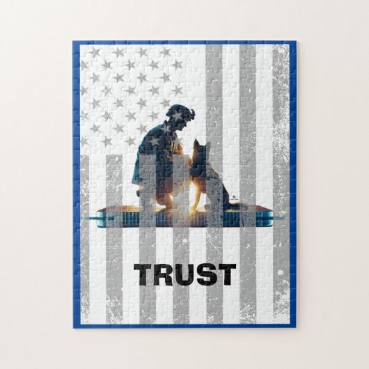 心のこもったつながり:ヒーロー&ドッグ ジグソーパズル (縦)