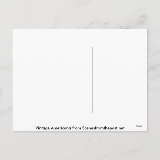 心のこもったクリスマスの願いヴィンテージ シーズンポストカード (裏面)