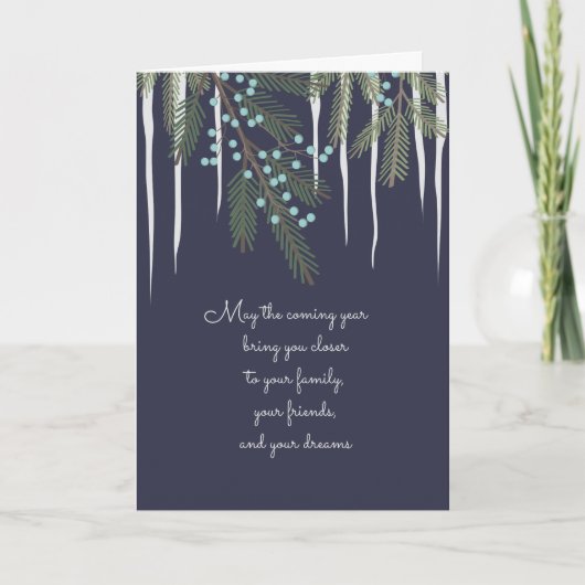 心のこもったクリスマス図解入りの、写真付きの挨拶 シーズンカード (正面)