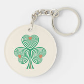 心のこもったクローバー キーホルダー (裏面)