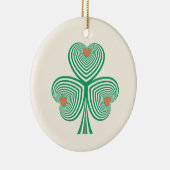 心のこもったクローバー セラミックオーナメント (右)