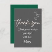 心のこもったサンキューカード サンキューカード (正面/裏面)
