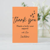 心のこもったサンキューカード サンキューカード (スタンド正面)