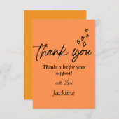 心のこもったサンキューカード サンキューカード (正面/裏面)