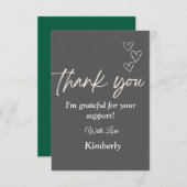 心のこもったサンキューカード サンキューカード (正面/裏面)