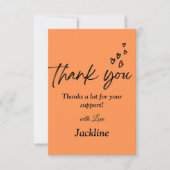 心のこもったサンキューカード サンキューカード (正面)