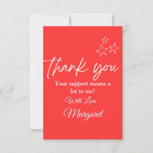 心のこもったサンキューカード サンキューカード (正面)