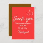 心のこもったサンキューカード サンキューカード (正面/裏面)