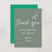 心のこもったサンキューカード サンキューカード (正面/裏面)