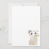 心のこもったスケッチサンキューカード サンキューカード (裏面)