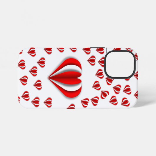 心のこもったデザイン iPhoneケース (裏面横)