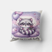 心のこもったバルーンラクーンバレンタイン クッション (裏面)