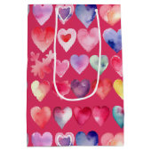 心のこもったバレンタイン ミディアムペーパーバッグ (裏面)