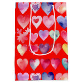 心のこもったバレンタイン ミディアムペーパーバッグ (裏面)