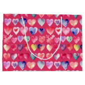 心のこもったバレンタイン ラージペーパーバッグ (裏面)