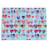 心のこもったバレンタイン ラージペーパーバッグ (正面)