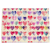 心のこもったバレンタイン ラージペーパーバッグ (正面)