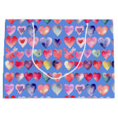 心のこもったバレンタイン ラージペーパーバッグ (正面)