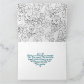 心のこもったフローラサンキューカード – カスタマイズ可能Mes サンキューカード (内部)